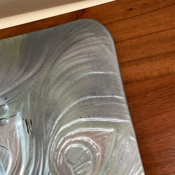 RARE Pier 1 One peacock plate painted 🦚 - Picture 10 of 12